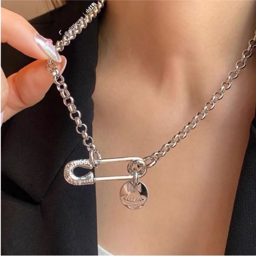 Vivienne Westwood clip-pendant chain necklace - Picture 5 of 5
